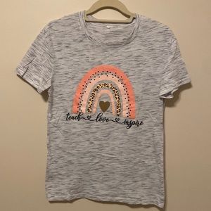 Gray Teach Love Inspire T-Shirt